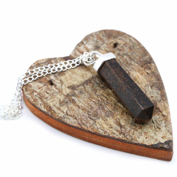 Gemstone Classic Point Pendant - Tiger Eye - Image 4
