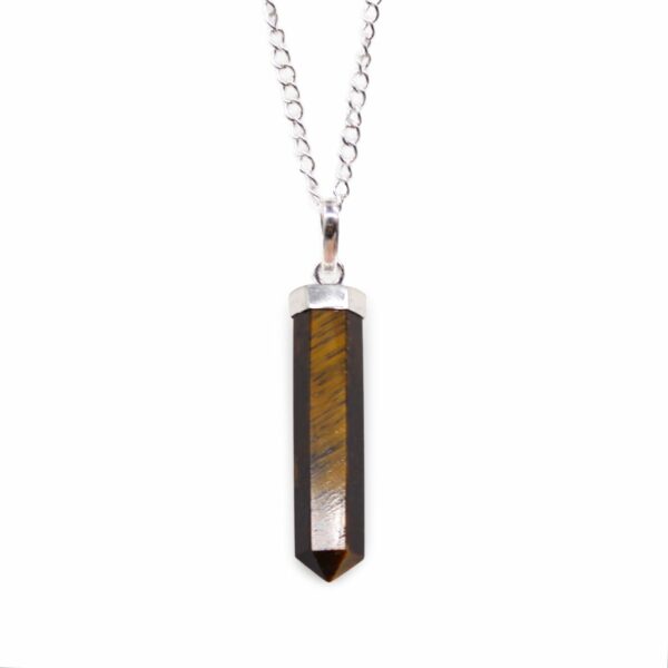 Gemstone Classic Point Pendant - Tiger Eye - Image 10