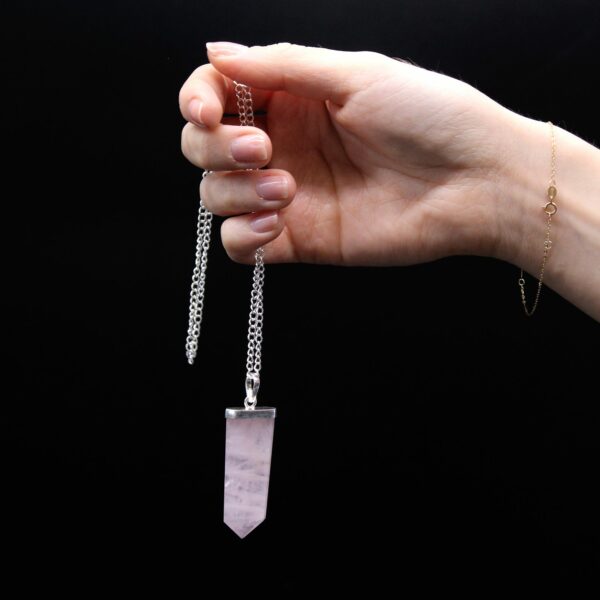 Gemstone Flat Pencil Pendant - Tiger Eye - Image 6