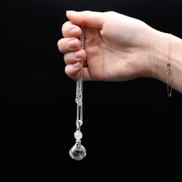 Gemstone Healing Hands Pendant - Amethyst - Image 7