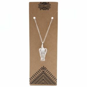 Gemstone Guardian Angel Pendant - Rock Quartz