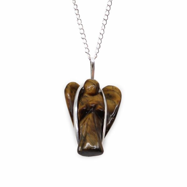 Gemstone Guardian Angel Pendant - Tiger Eye - Image 10