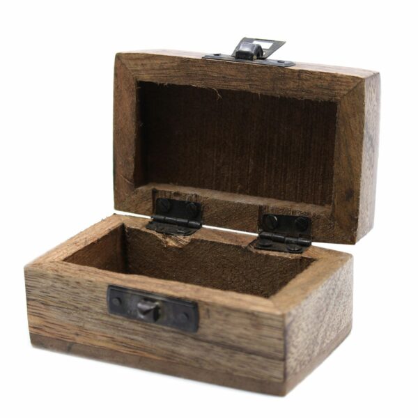 White Washed Wooden Box - Pill Box Slavic Design - Image 3