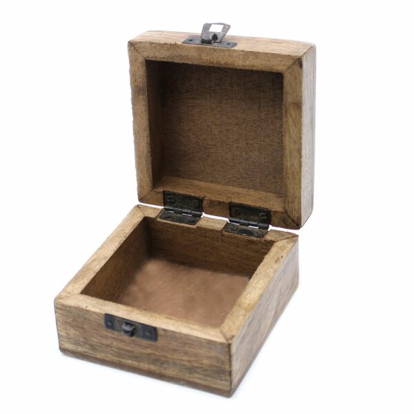 White Washed Wooden Box - 4x4 Slavic Design - Image 4