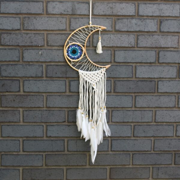 Protection Dream Catcher - Macrame Moon - Image 4