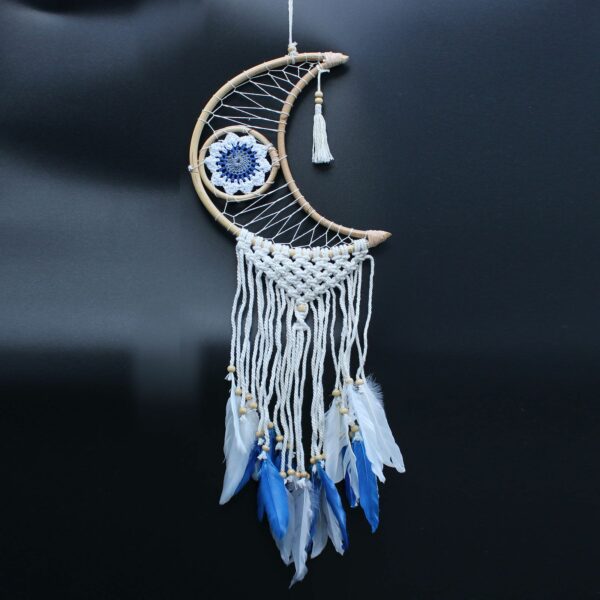 Protection Dream Catcher - Macrame Moon - Image 7