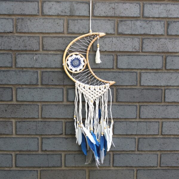 Protection Dream Catcher - Macrame Moon - Image 8
