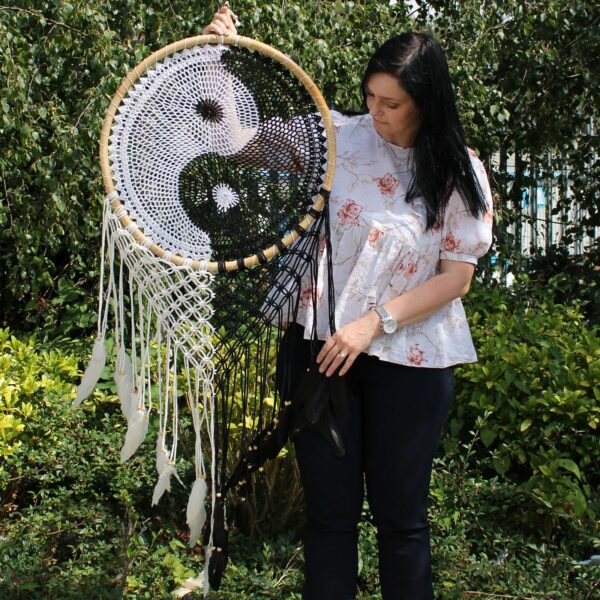 Bali Dream Catchers - Extra Large Ying Yang D: 50cm - Image 4