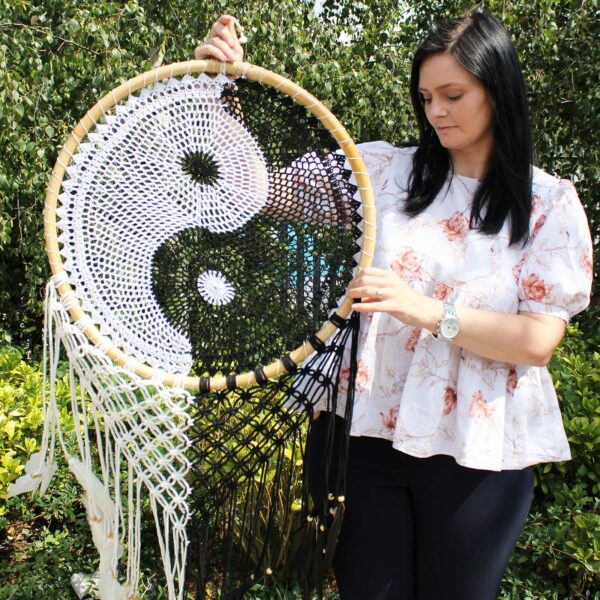 Bali Dream Catchers - Extra Large Ying Yang D: 50cm - Image 5