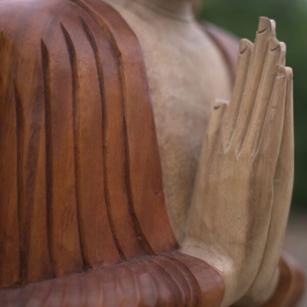 Hand Carved Buddha Statue - 60cm Welcome - Image 5
