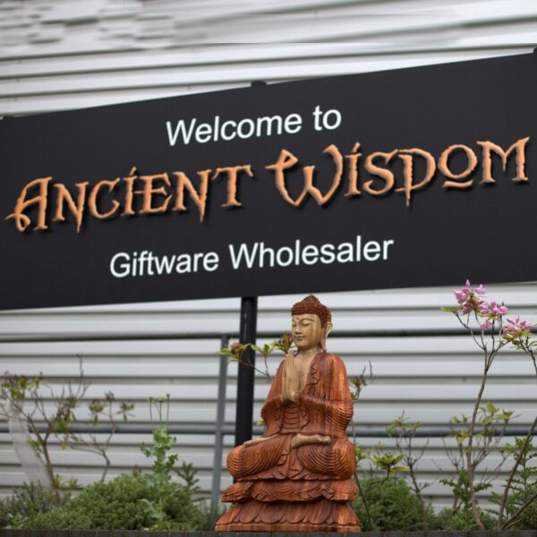 Hand Carved Buddha Statue - 80cm Welcome - Image 7