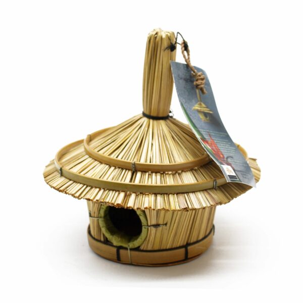 Small Round Seagrass Bird Box 17x17cm - Image 4