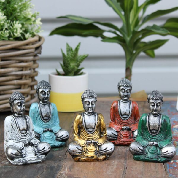 Silver Mini Buddha (Assorted Colours) - Image 2