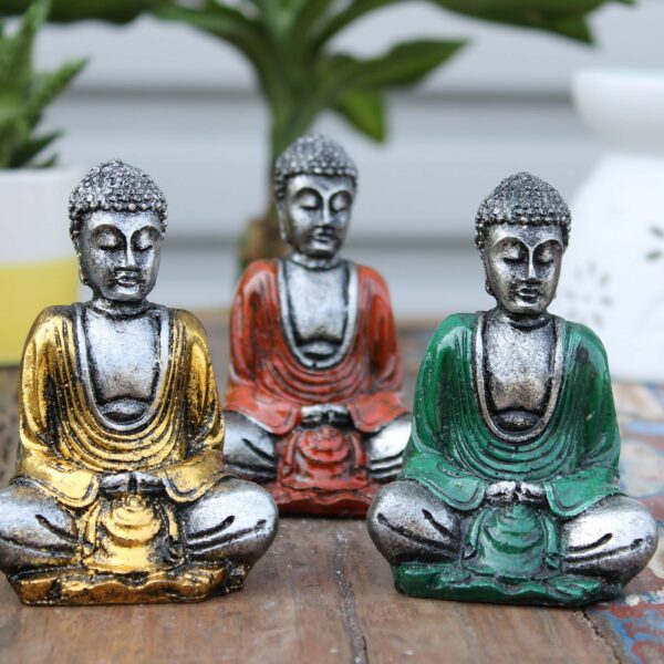 Silver Mini Buddha (Assorted Colours) - Image 5
