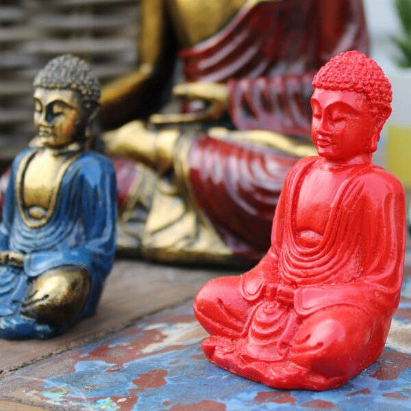 Matt Mini Buddha (Assorted Colours) - Image 2