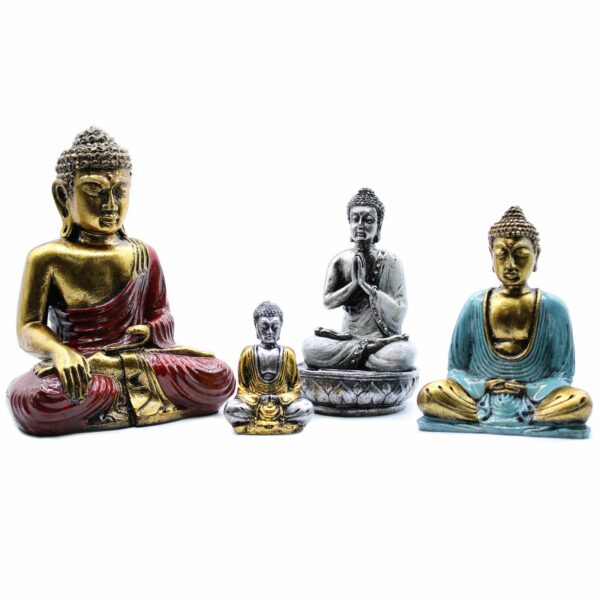 Matt Mini Buddha (Assorted Colours) - Image 3