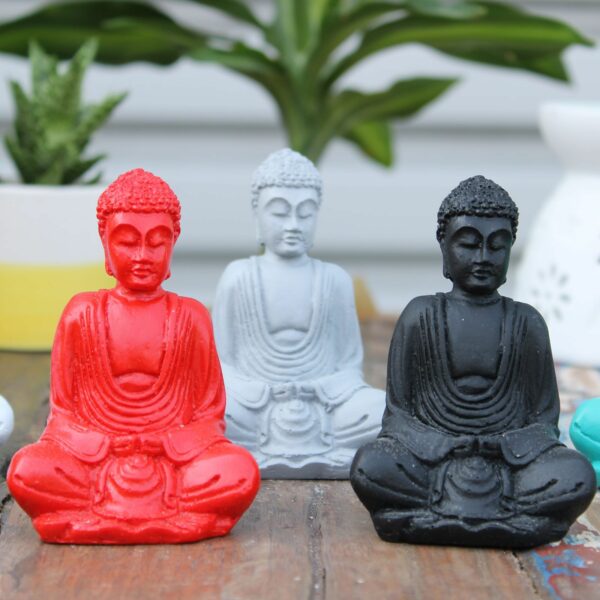 Matt Mini Buddha (Assorted Colours) - Image 7
