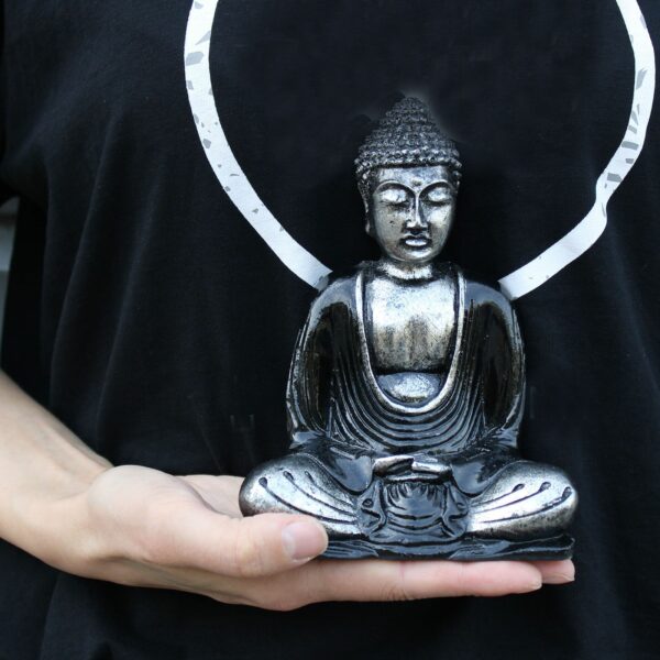 Black & Grey Buddha - Medium - Image 7