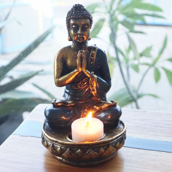 Buddha Candle Holder - Red - Medium - Image 8