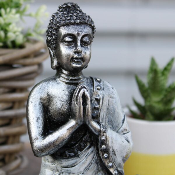 Buddha Candle Holder - White - Medium - Image 2