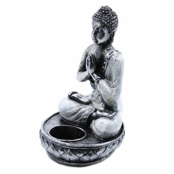 Buddha Candle Holder - White - Medium - Image 5