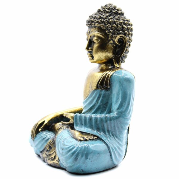 Teal & Gold Buddha - Large - Image 4