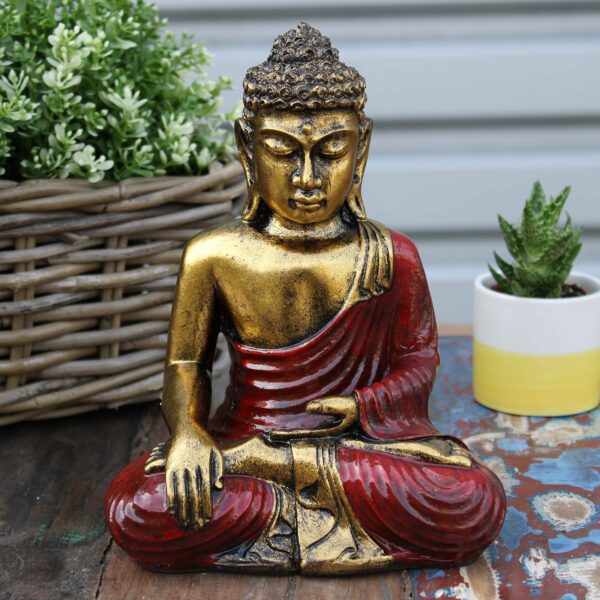 Red & Gold Buddha - Large - Image 5