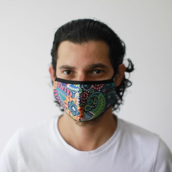 Reusable Fashion Face Mask - Funky Swirls (Adult) - Image 8