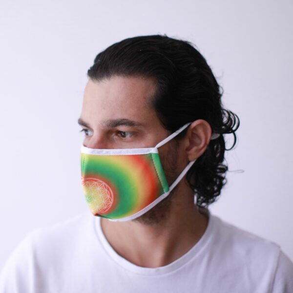 Reusable Fashion Face Mask - Flower of Life (Adult) - Image 5