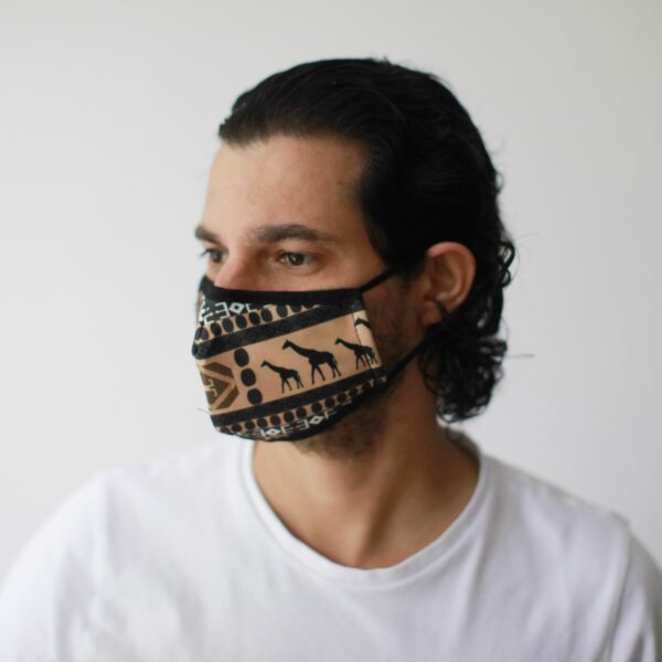 Reusable Fashion Face Mask - African Tribal  (Adult) - Image 6