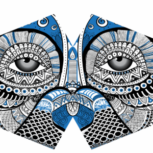 Reusable Fashion Face Mask - Mystical Owl (Adult)