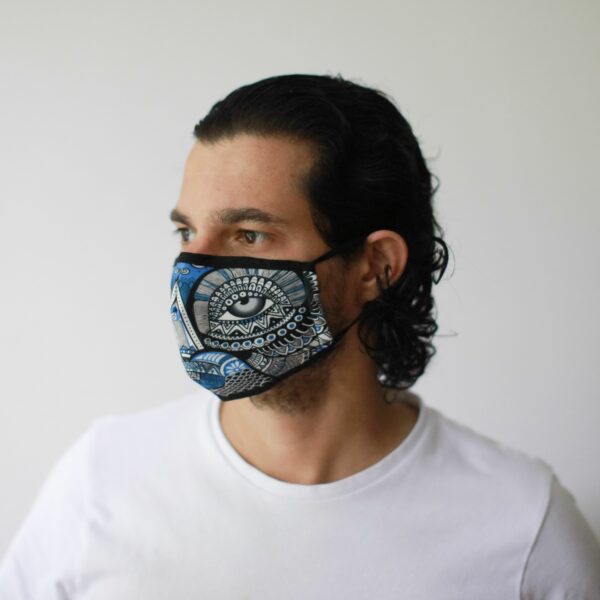 Reusable Fashion Face Mask - Mystical Owl (Adult) - Image 7