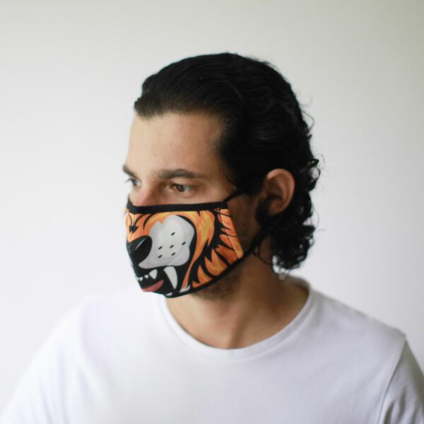 Reusable Fashion Face Mask - Tiger (Adult) - Image 6