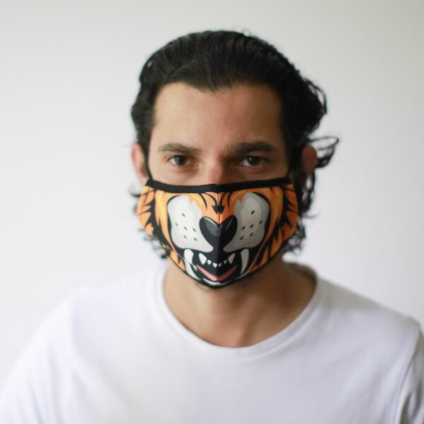 Reusable Fashion Face Mask - Tiger (Adult) - Image 7