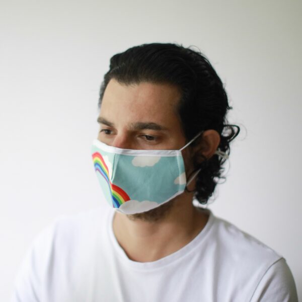 Reusable Fashion Face Mask - Rainbow (Adult) - Image 6