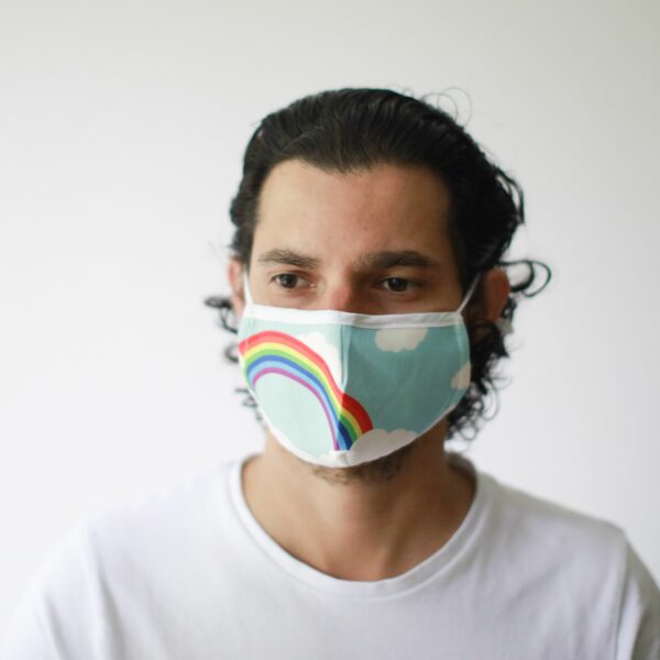 Reusable Fashion Face Mask - Rainbow (Adult) - Image 7