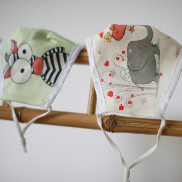 Reusable Fashion Face Mask - Love Elephants (Adult) - Image 7