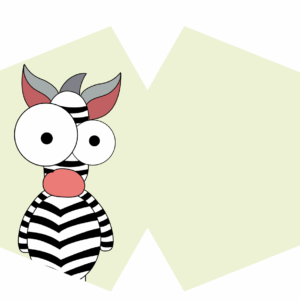 Reusable Fashion Face Mask - Crazy Zebra (Children)