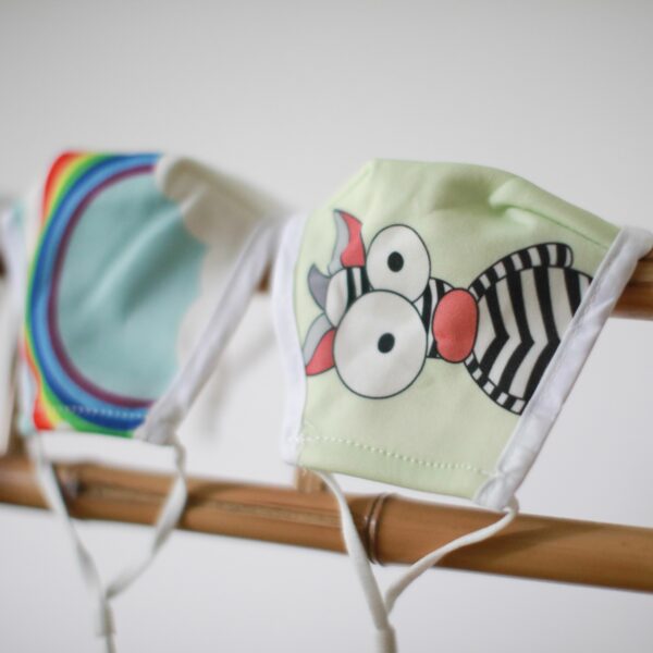 Reusable Fashion Face Mask - Crazy Zebra (Children) - Image 8