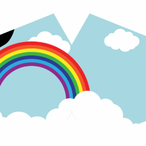 Reusable Fashion Face Mask - Rainbow (Children)
