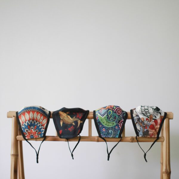 Reusable Fashion Face Mask - Colourful Calavera (Children) - Image 2
