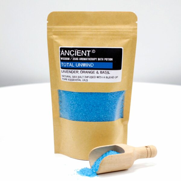 Aromatherapy Bath Potion in Kraft Bag 350g - Total Unwind - Image 3