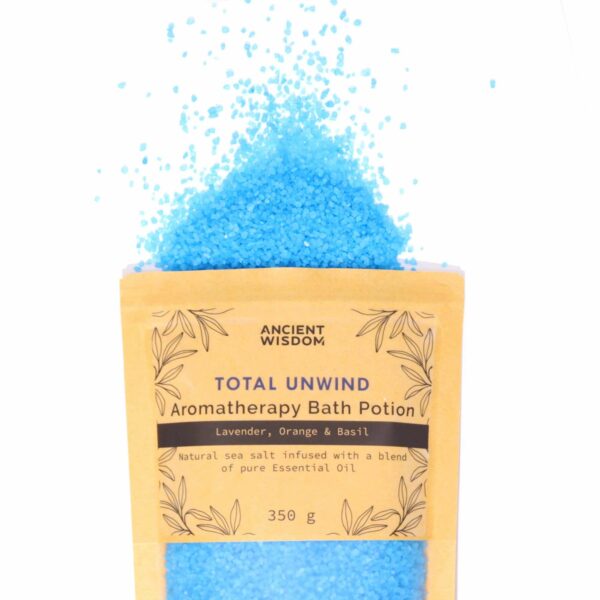 Aromatherapy Bath Potion in Kraft Bag 350g - Total Unwind - Image 5