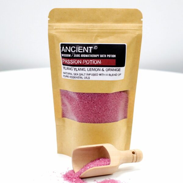 Aromatherapy Bath Potion in Kraft Bag 350g - Passion - Image 4