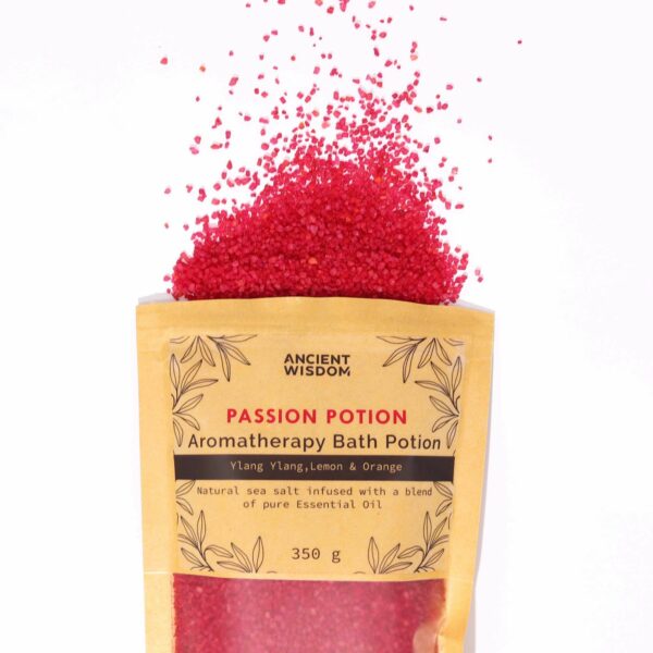 Aromatherapy Bath Potion in Kraft Bag 350g - Passion - Image 6