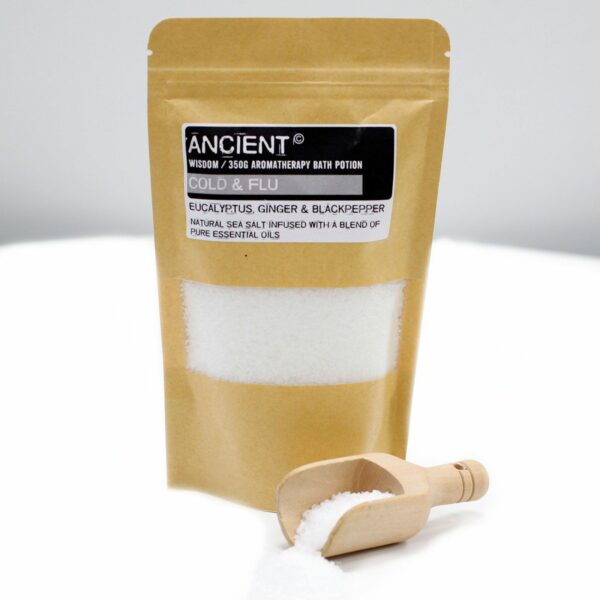 Aromatherapy Bath Potion in Kraft Bag 350g - Colds & Flu - Image 4