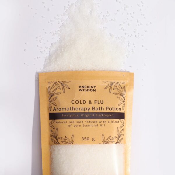 Aromatherapy Bath Potion in Kraft Bag 350g - Colds & Flu - Image 6