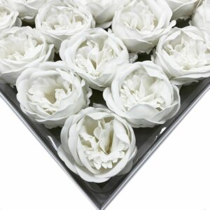Craft Soap Flower - Ext Large Peony - White