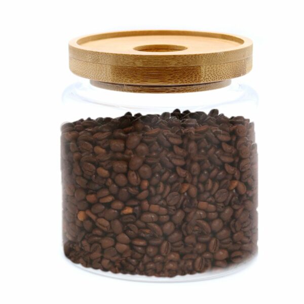 Cottage Bamboo Glass Jar - 10cm - Image 3