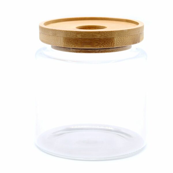 Cottage Bamboo Glass Jar - 10cm - Image 7